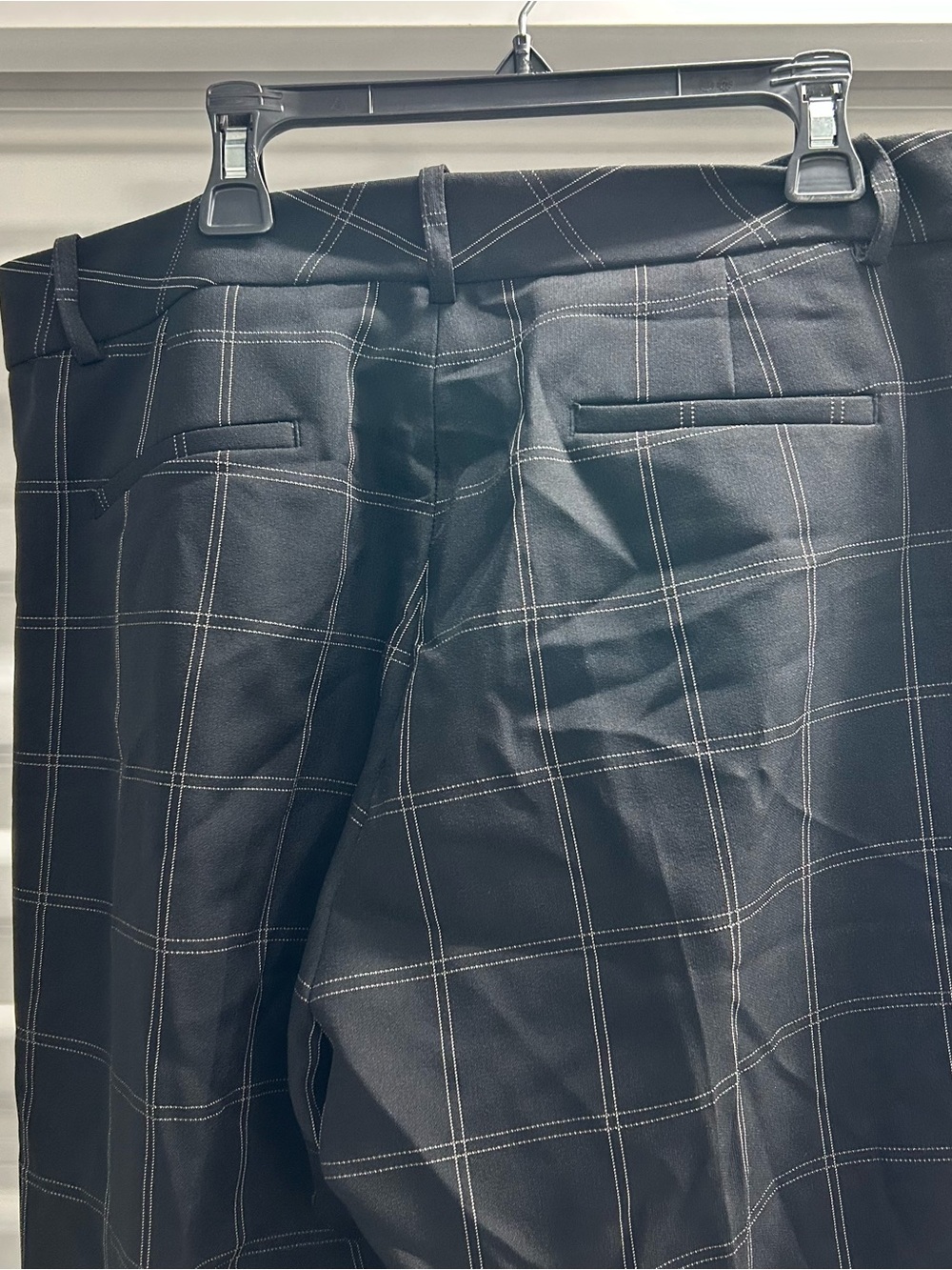 Tahari ASL Black Windowpane Dress Pants - Picture 6 of 9